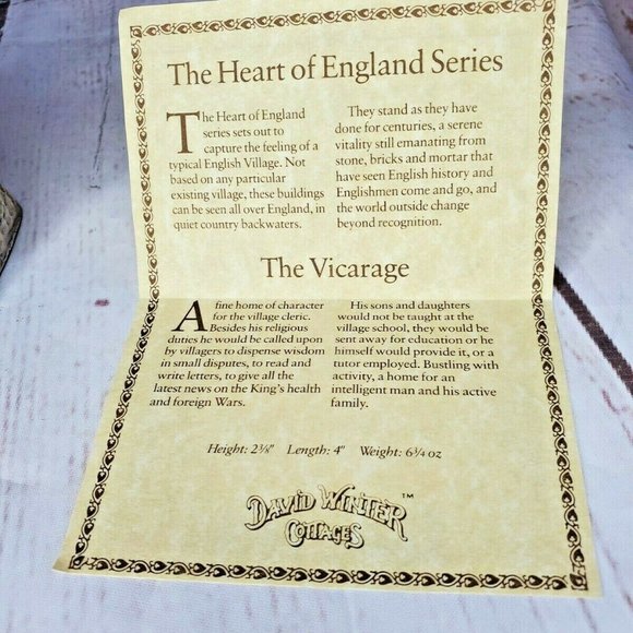 Vintage David Winters Staffordshire Vicarage Décor - Picture 8 of 12